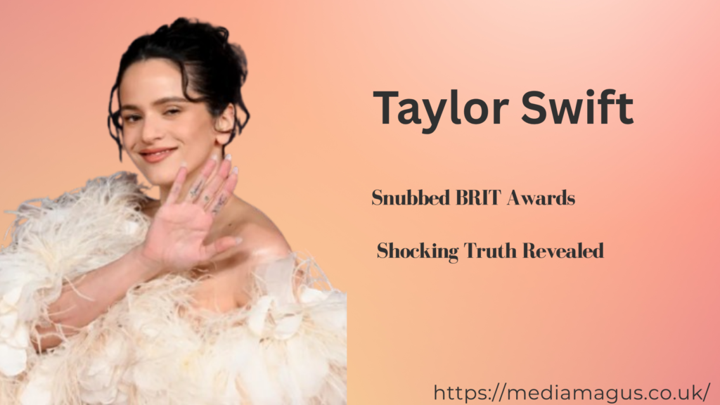 Taylor Swift at a major music awards ceremony during the Taylor Swift snubbed BRIT Awards controversy