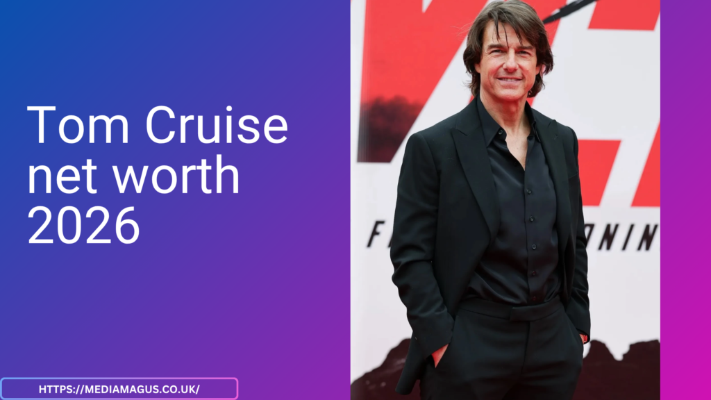 Tom Cruise Net Worth 2026 featured image showing Tom Cruise at a red carpet event