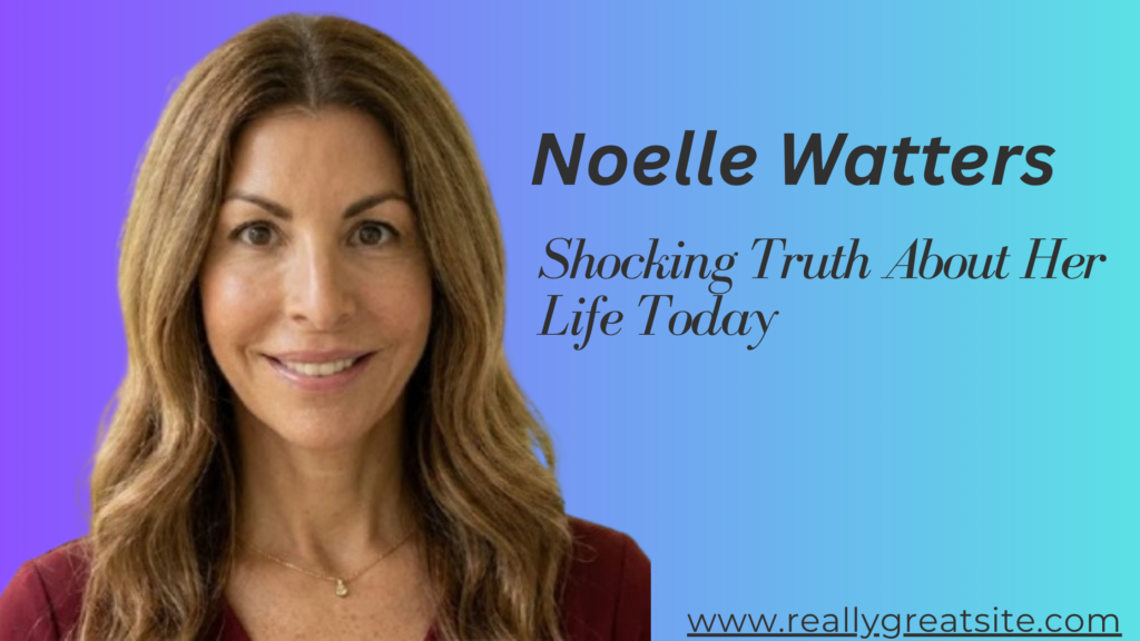 Noelle Watters portrait featured in a biography article discussing her career, family life, divorce, and where she is today.