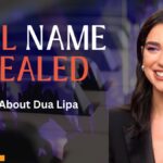 Dua Lipa real name revealed with split-screen celebrity portrait and mystery identity concept
