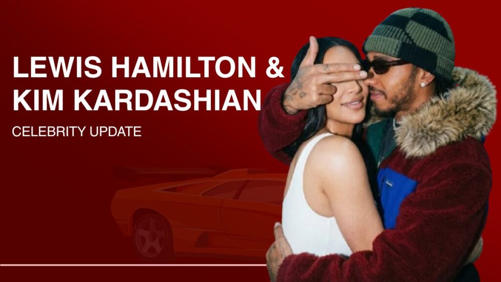 Lewis Hamilton Kim Kardashian celebrity news update featuring Formula One and fashion influence