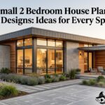 small 2 bedroom house plans and designs with efficient floor plan and contemporary design